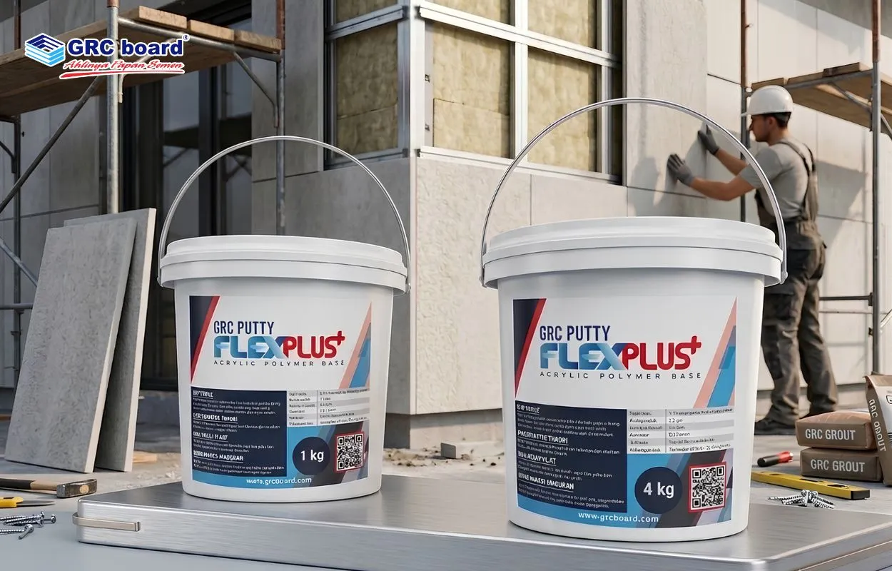 Penutup Sambungan Papan Semen GRC Putty Flex Plus